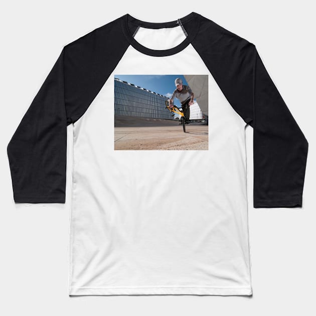 Bmx training Baseball T-Shirt by homydesign